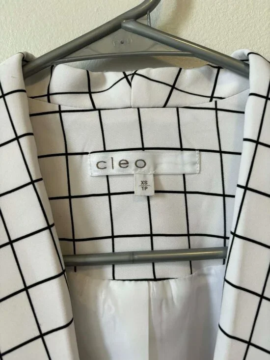 Plaid Button Blazer - Size XS - Picture 3 of 3